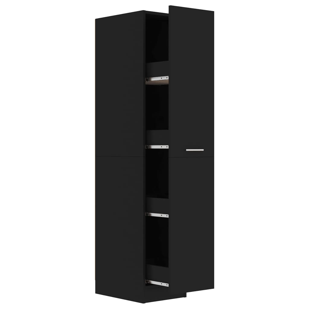 vidaXL Úložná skrinka, čierna 30x42,5x150 cm, kompoztiné drevo