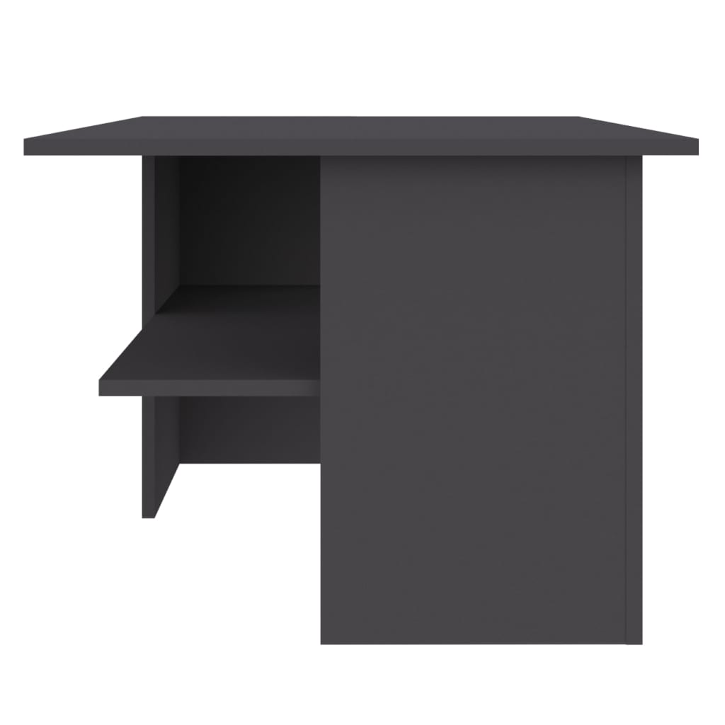 vidaXL Konferenčný stolík sivý 90x60x46,5 cm drevotrieska