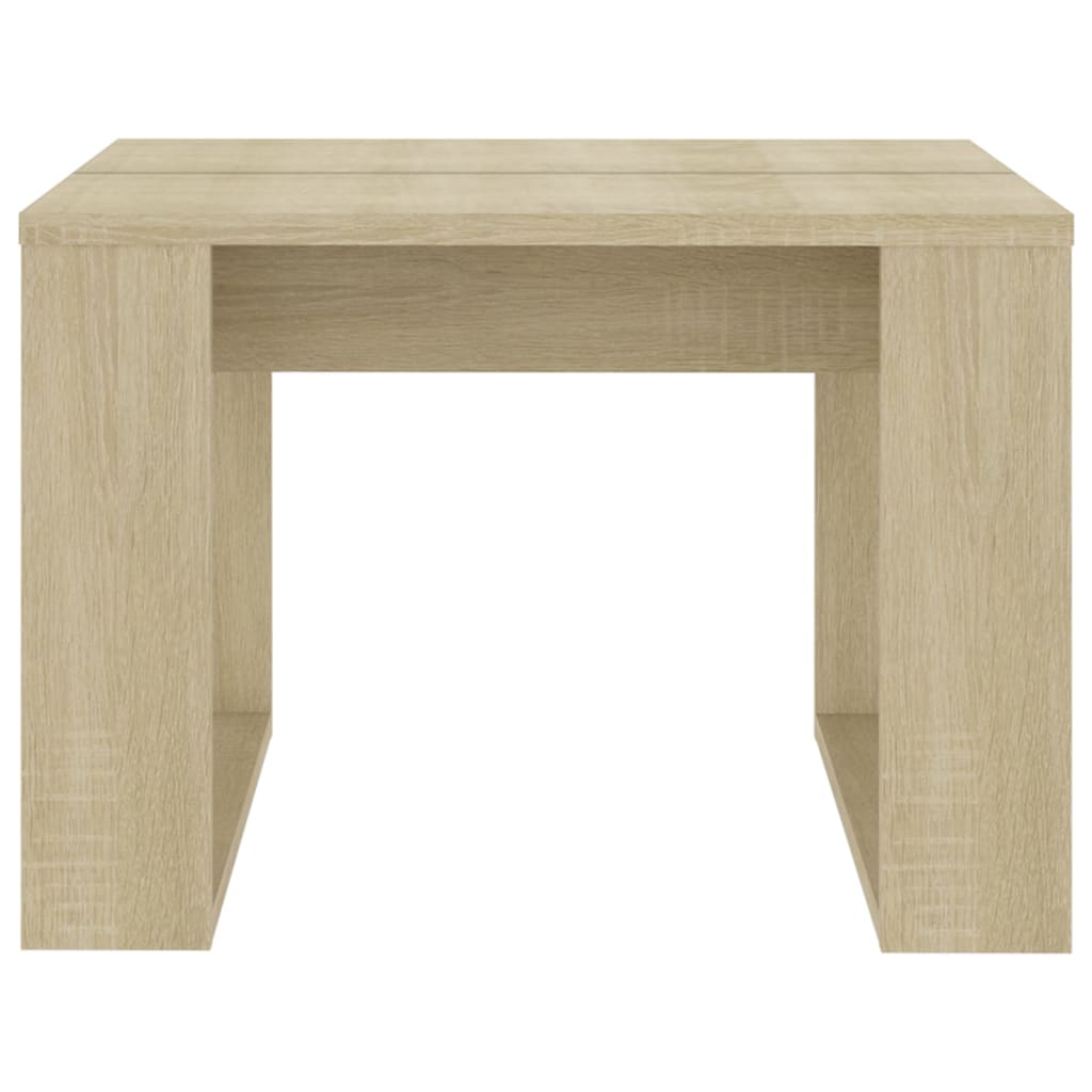 vidaXL Príručný stolík dub sonoma 50x50x35 cm drevotrieska