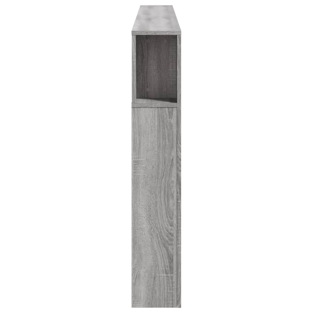 vidaXL Čelo s LED sivá sonoma 220x18,5x103,5 cm kompozitné drevo