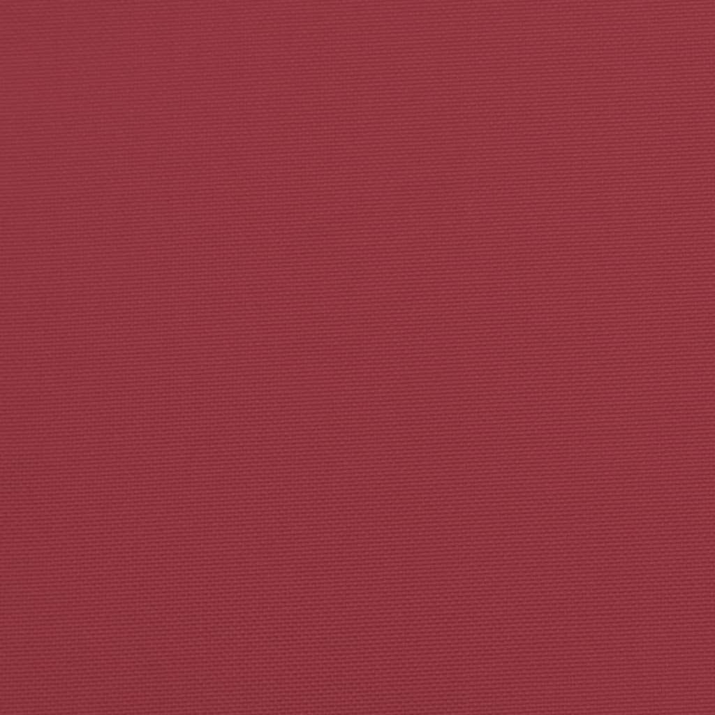 vidaXL Podložka na paletový nábytok 60x60x12 cm, vínovo červená, látka