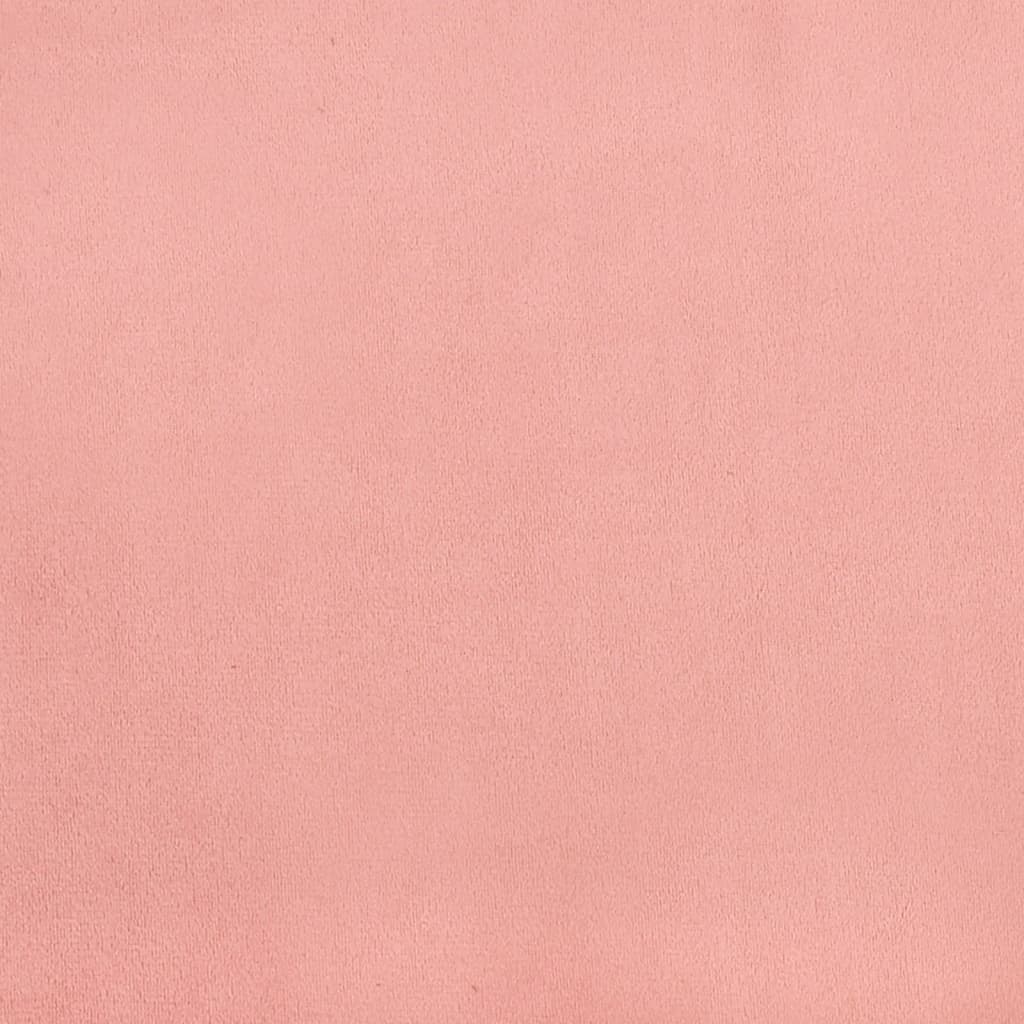vidaXL Posteľný rám na boxspring ružový 180x200 cm zamat