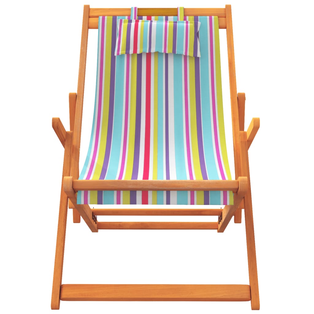vidaXL Skladacie plážové stoličky 2 ks viacfarebné látka