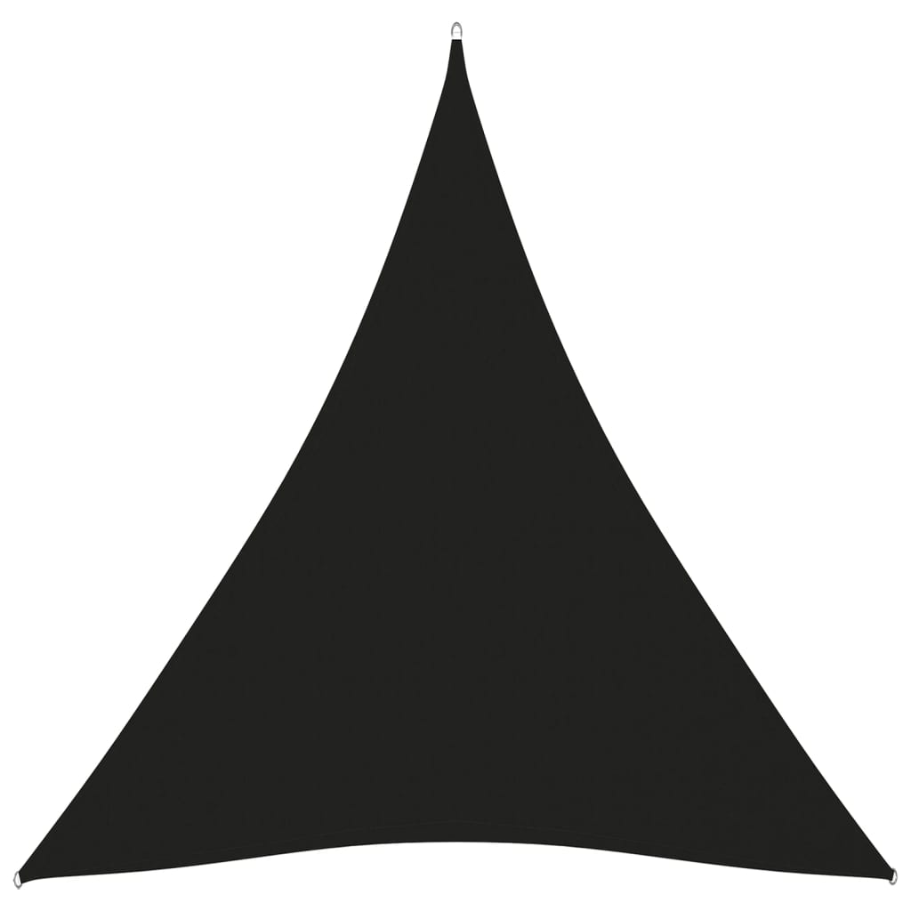 vidaXL Tieniaca plachta oxfordská látka trojuholníková 5x6x6 m čierna
