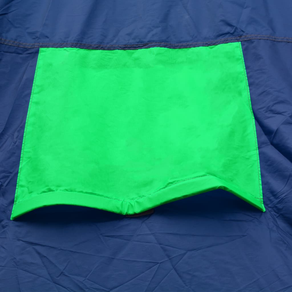 vidaXL Kempingový stan pre 9 osôb, látkový, modro-zelený