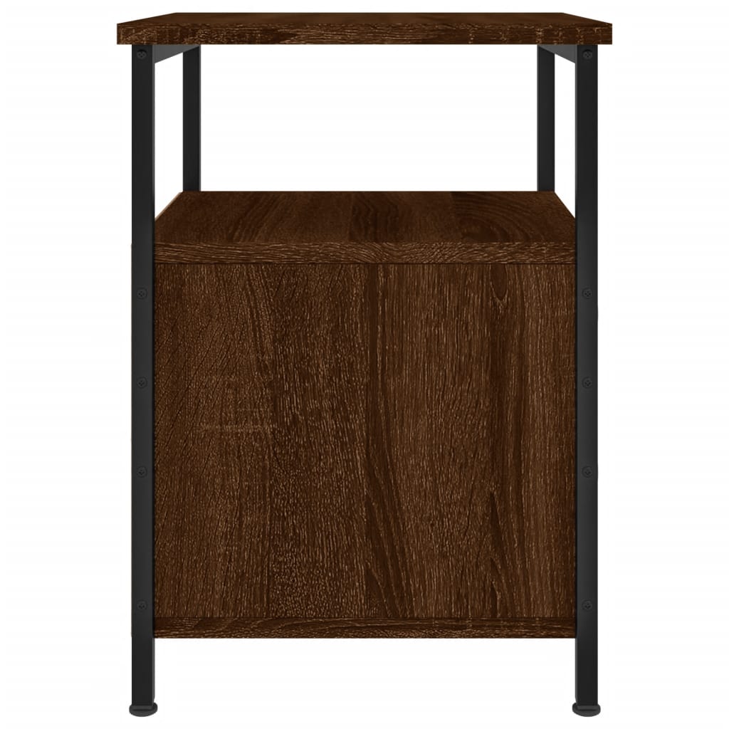 vidaXL Nočný stolík hnedý dub 34x35,5x50 cm kompozitné drevo