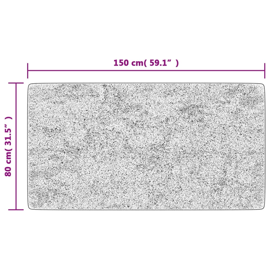 vidaXL Prateľný koberec patchwork 80x150 cm viacfarebný protišmykový