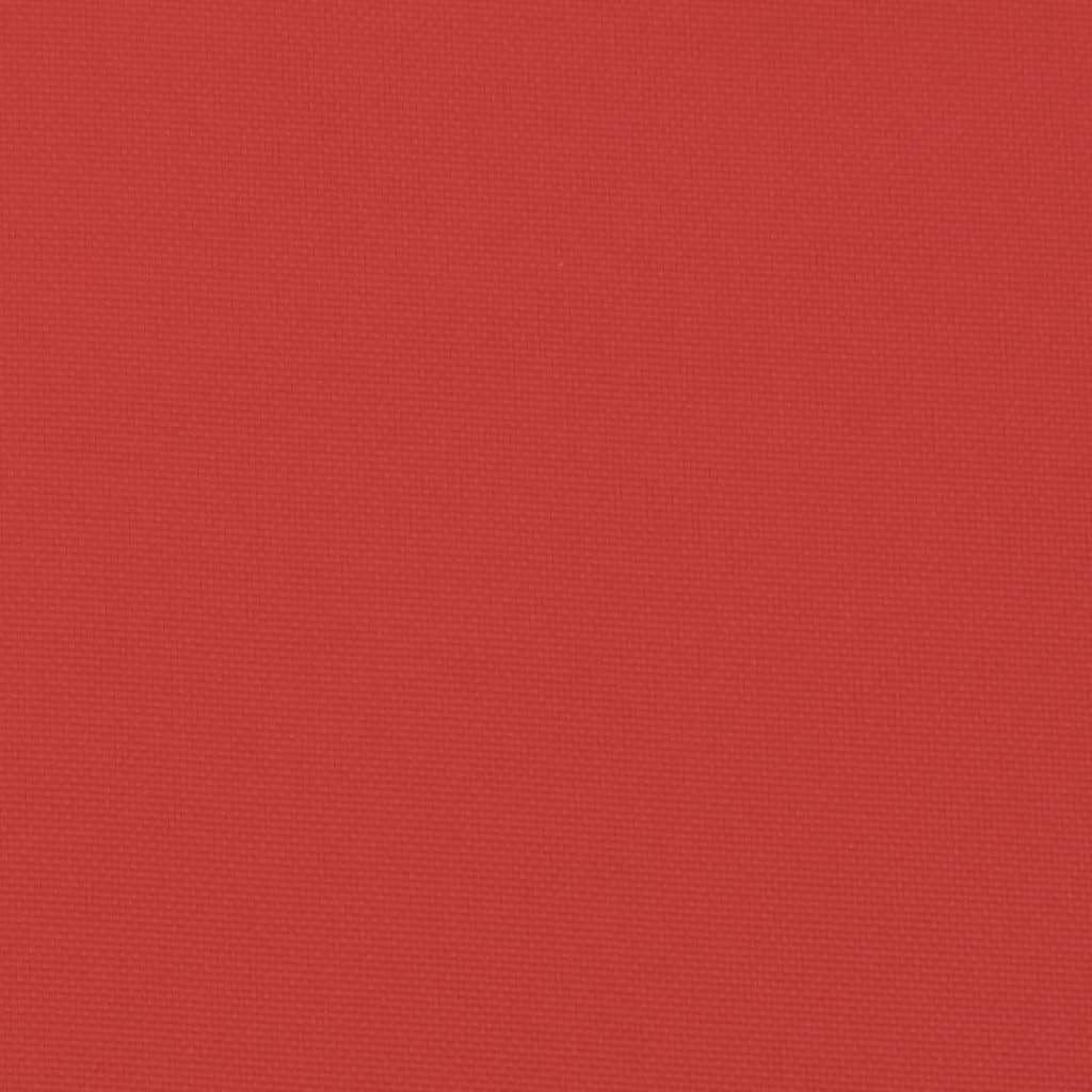 vidaXL Podložka na paletový nábytok, červená 60x60x12 cm, látka