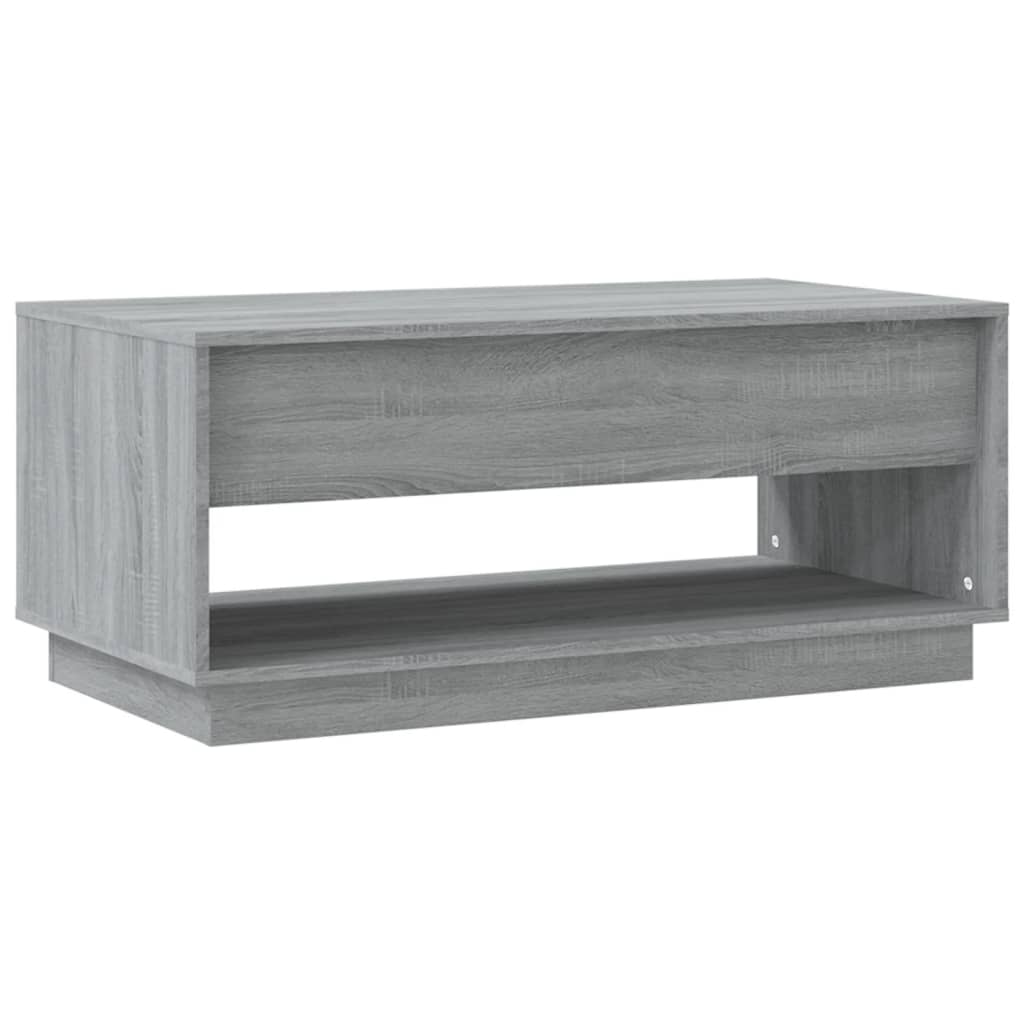 vidaXL Konferenčný stolík sivý dub sonoma 102,5x55x44 cm drevotrieska