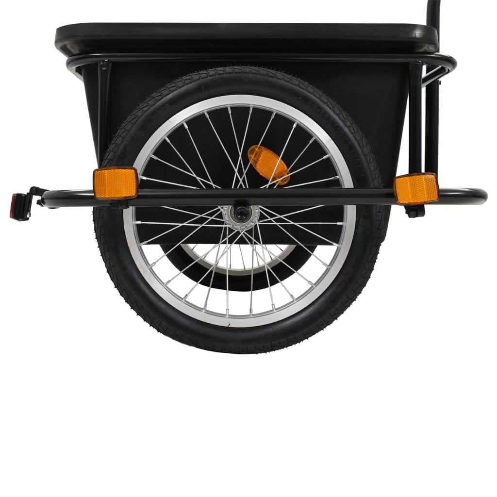 vidaXL Príves na bicykel, čierny 50 l