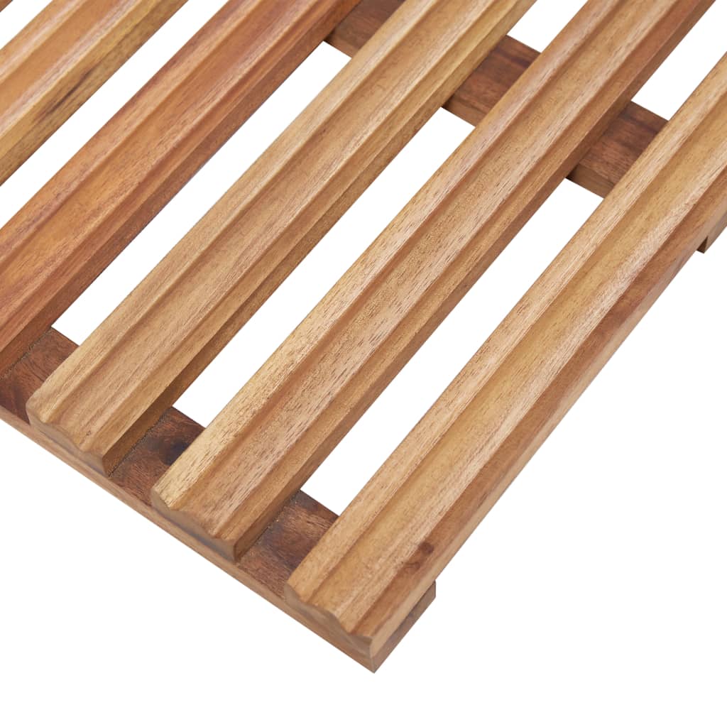 vidaXL Kúpeľňové predložky 2 ks masívne akáciové drevo 56x37 cm