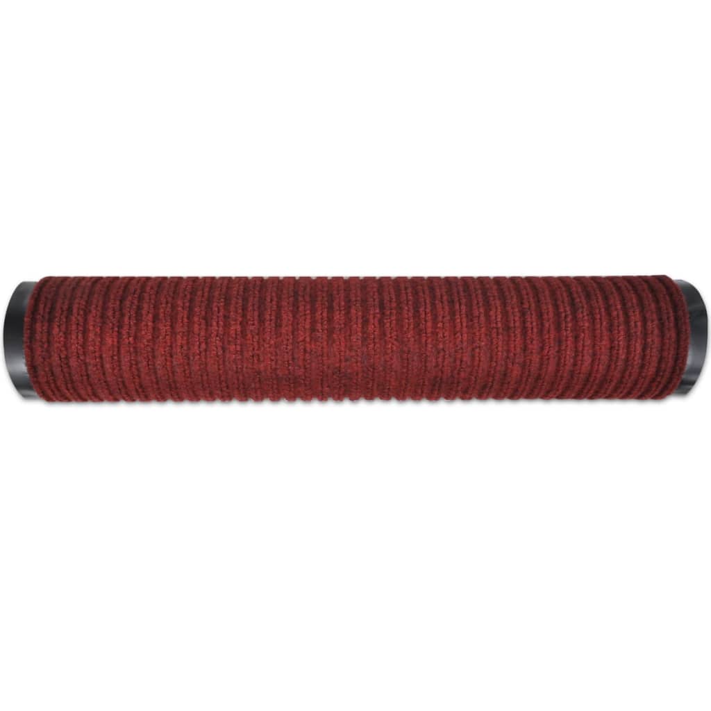 Červená PVC rohožka 90 x 120 cm