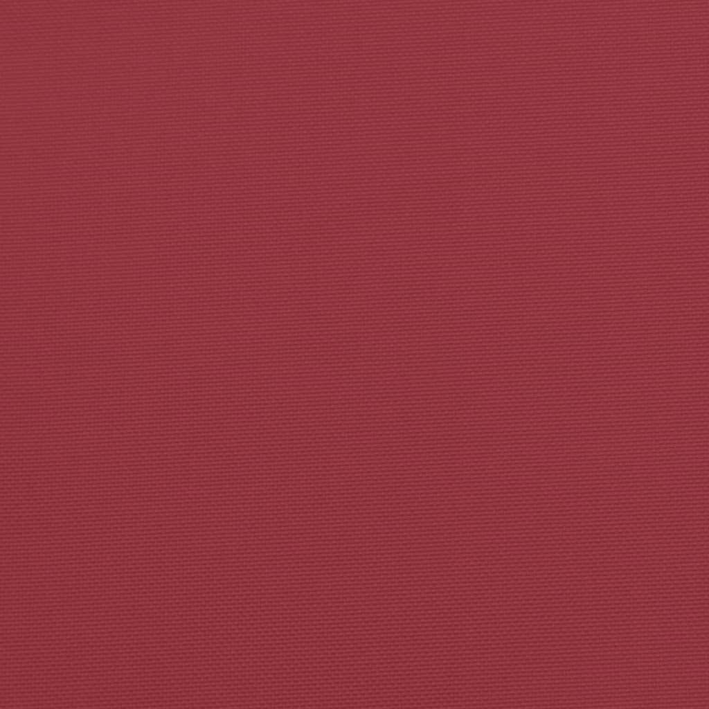 vidaXL Podložka na paletový nábytok, vínovo červená 50x40x12 cm, látka