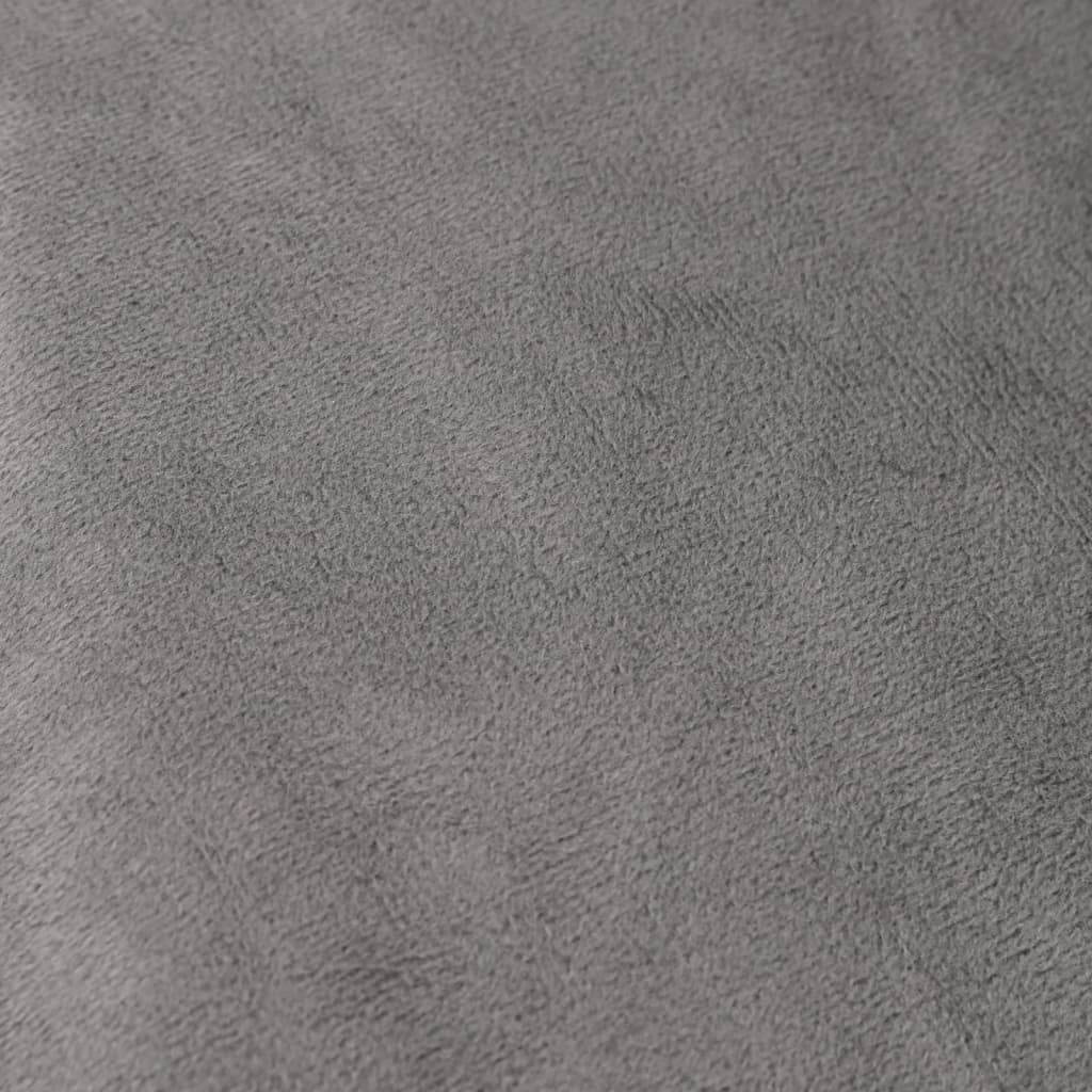 vidaXL Záťažová prikrývka s krytom šedá 135x200 cm 6 kg látka