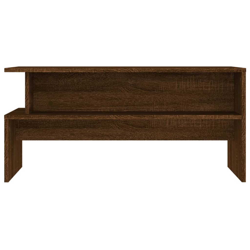 vidaXL Konferenčný stolík hnedý dub 90x55x42,5 cm kompozitné drevo