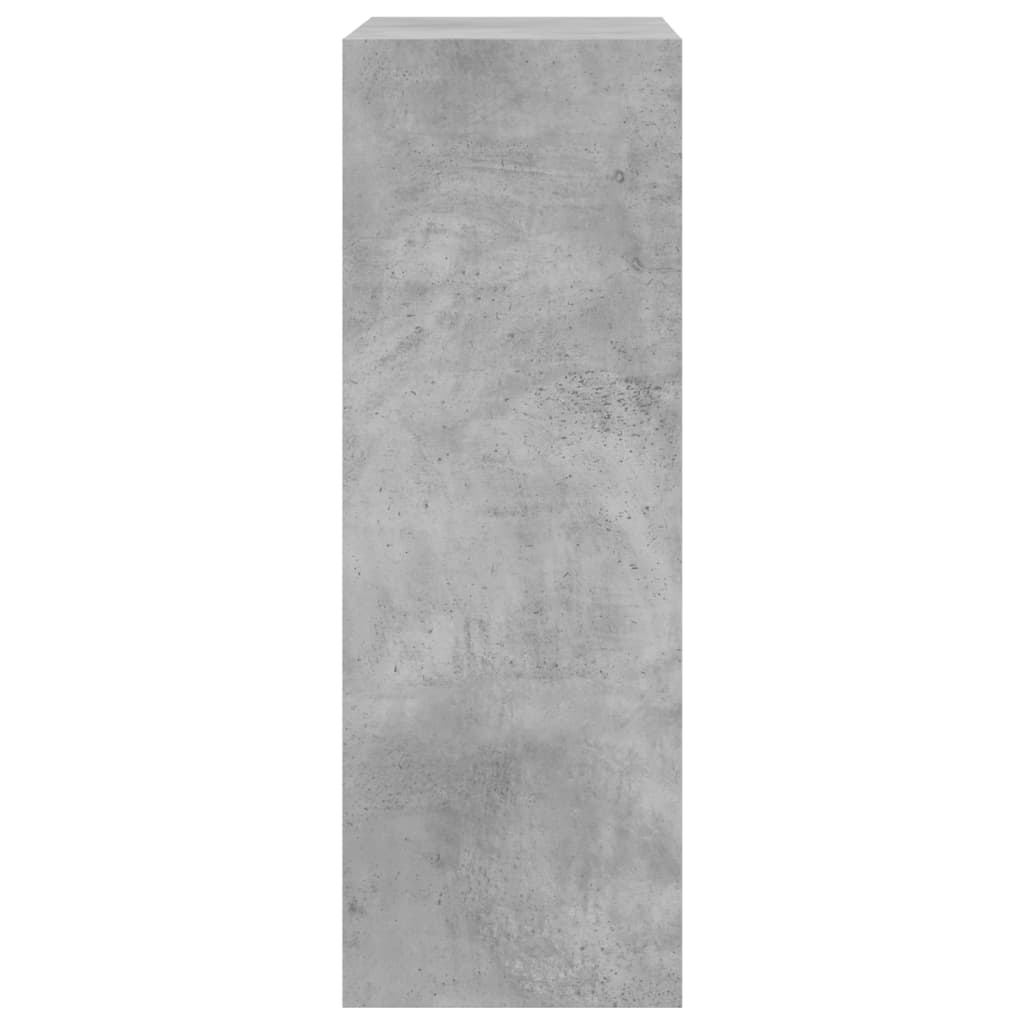 vidaXL Botník betónovo sivý 60x34x96,5 cm kompozitné drevo