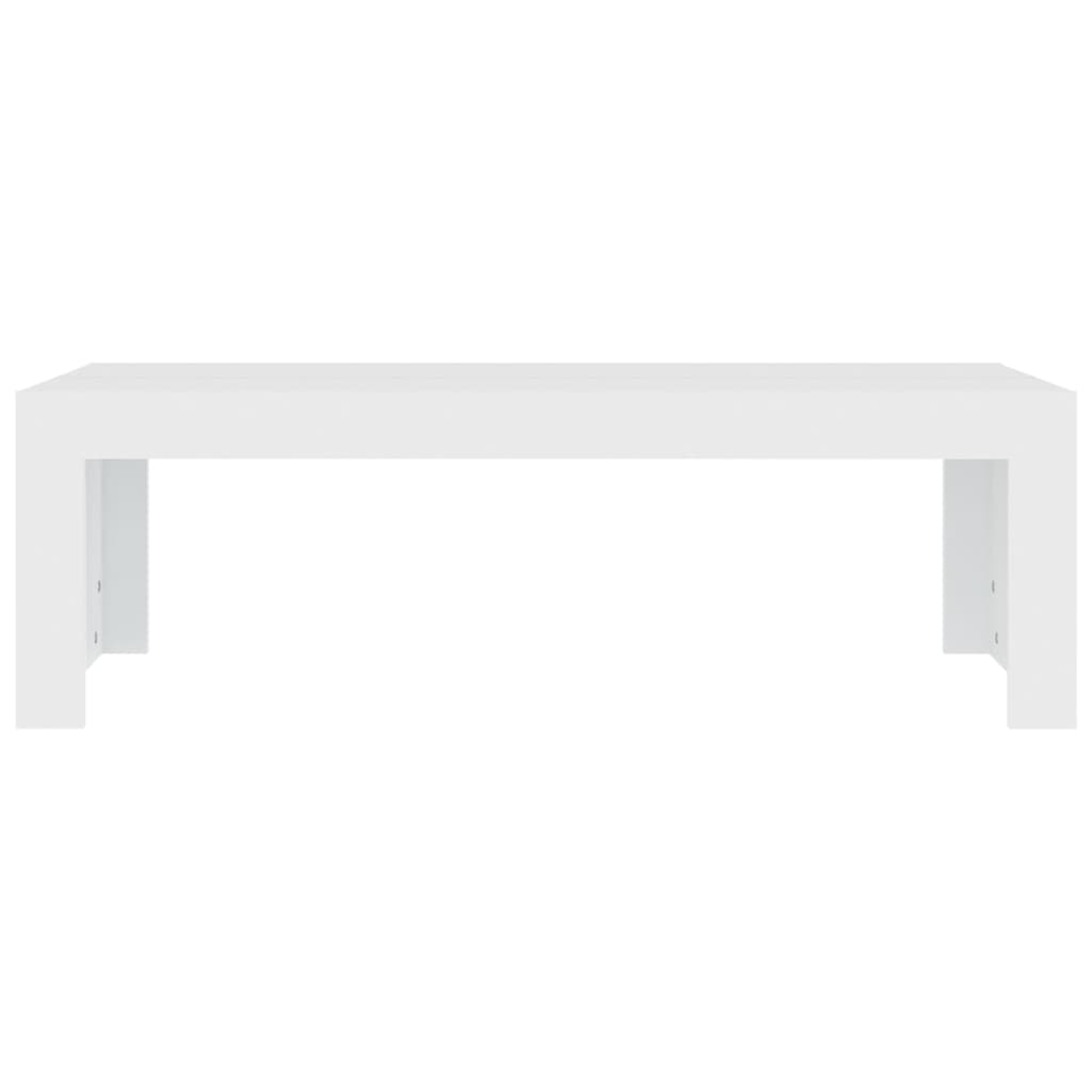 vidaXL Konferenčný stolík biely 110x50x35 cm drevotrieska