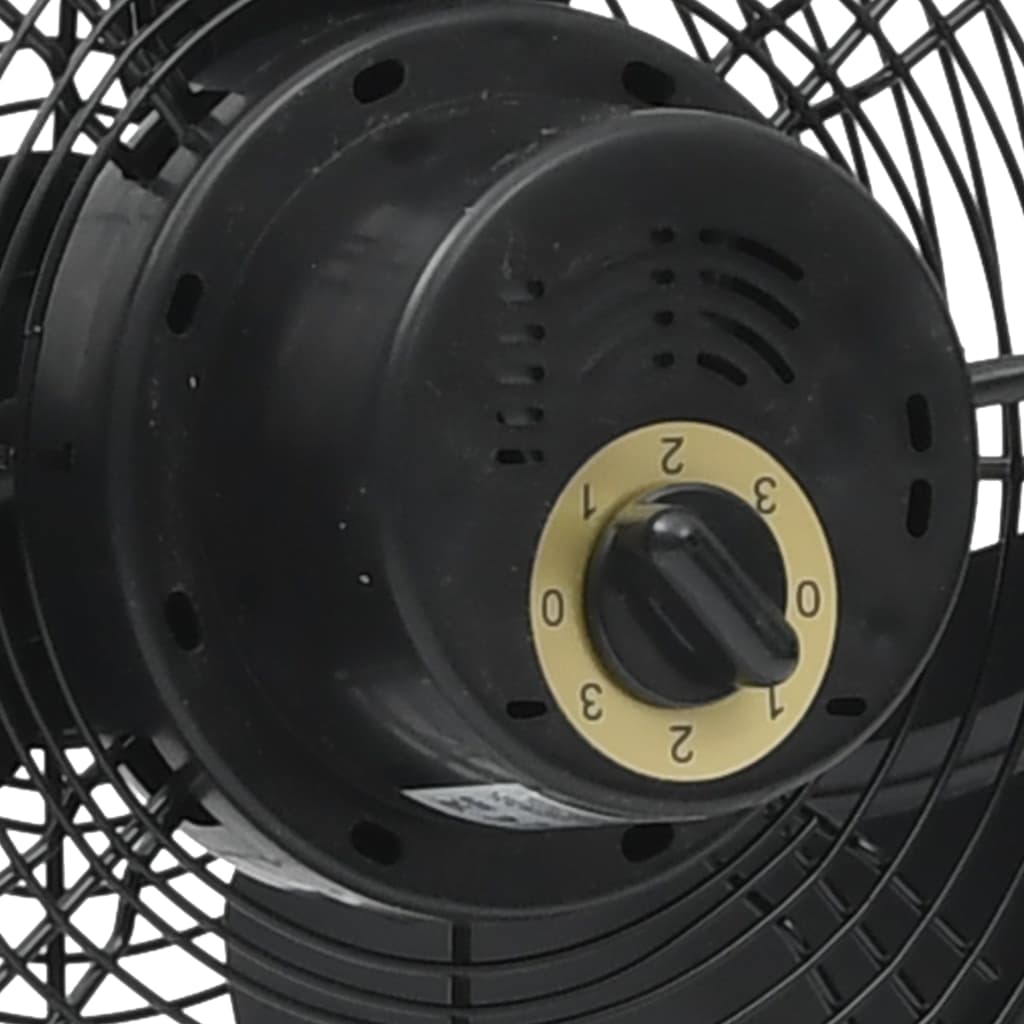 vidaXL Podlahový ventilátor 3 rýchlosti 40 cm 40 W čierny