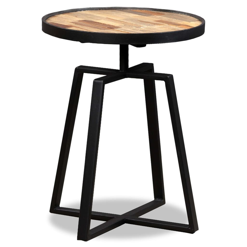 vidaXL Príručný stolík, recyklované teakové masívne drevo