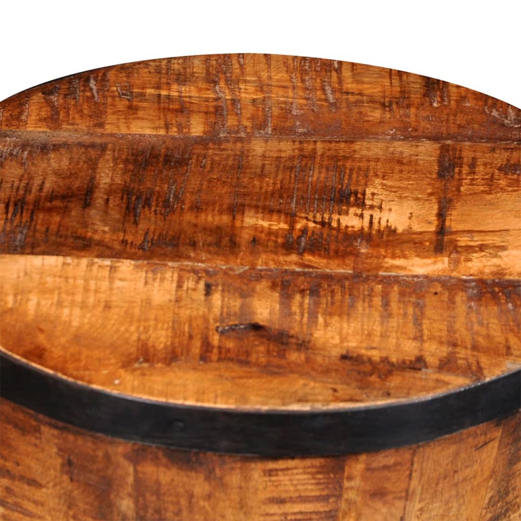 vidaXL Stolička v tvare presýpacích hodín, surové mangové drevo