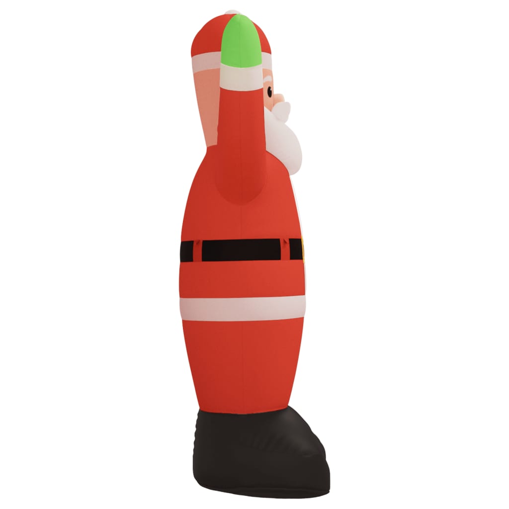 vidaXL Vianočný nafukovací Santa Claus s LED diódami 370 cm