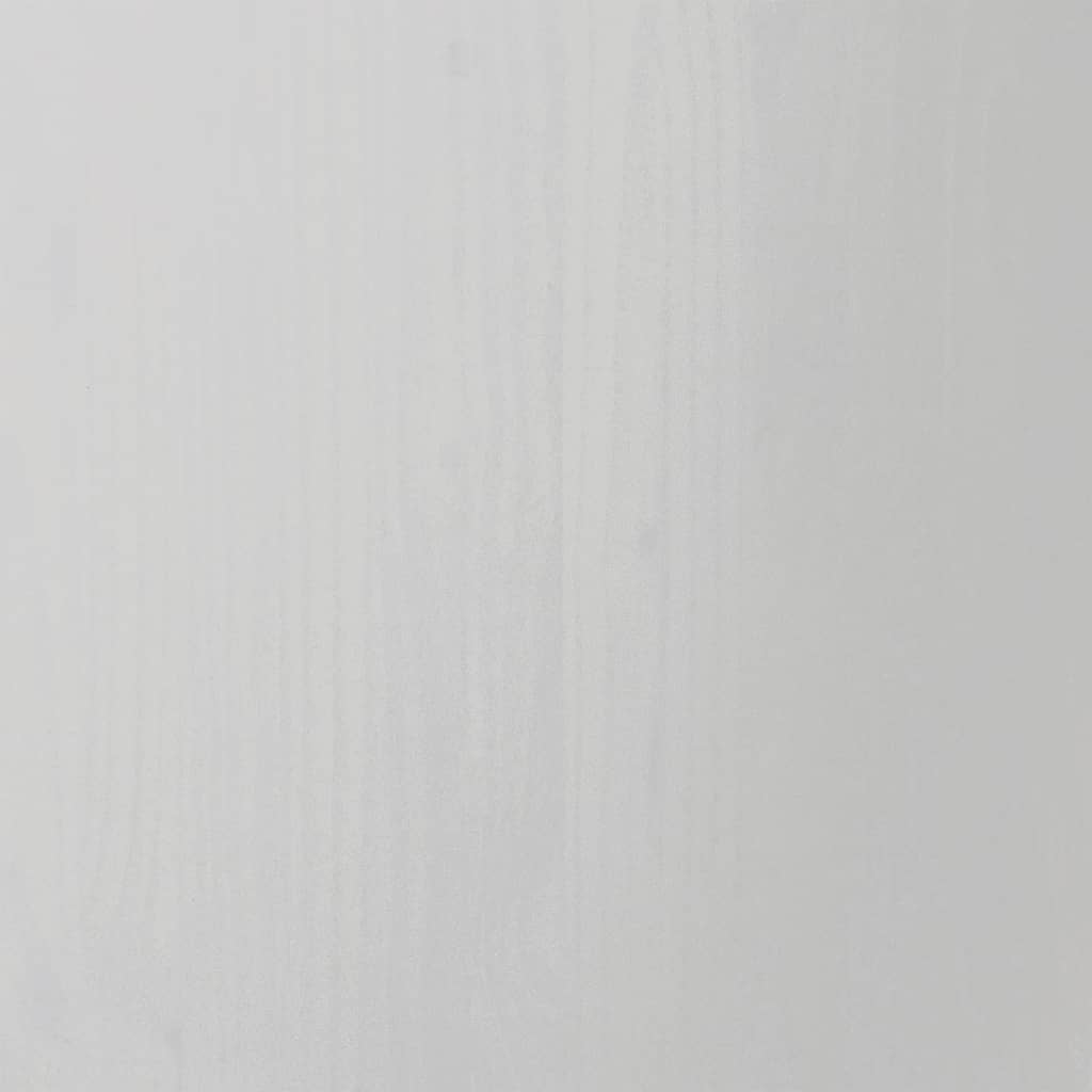 vidaXL Skrinka so zásuvkami na kolieskach MOSS biela masívna borovica