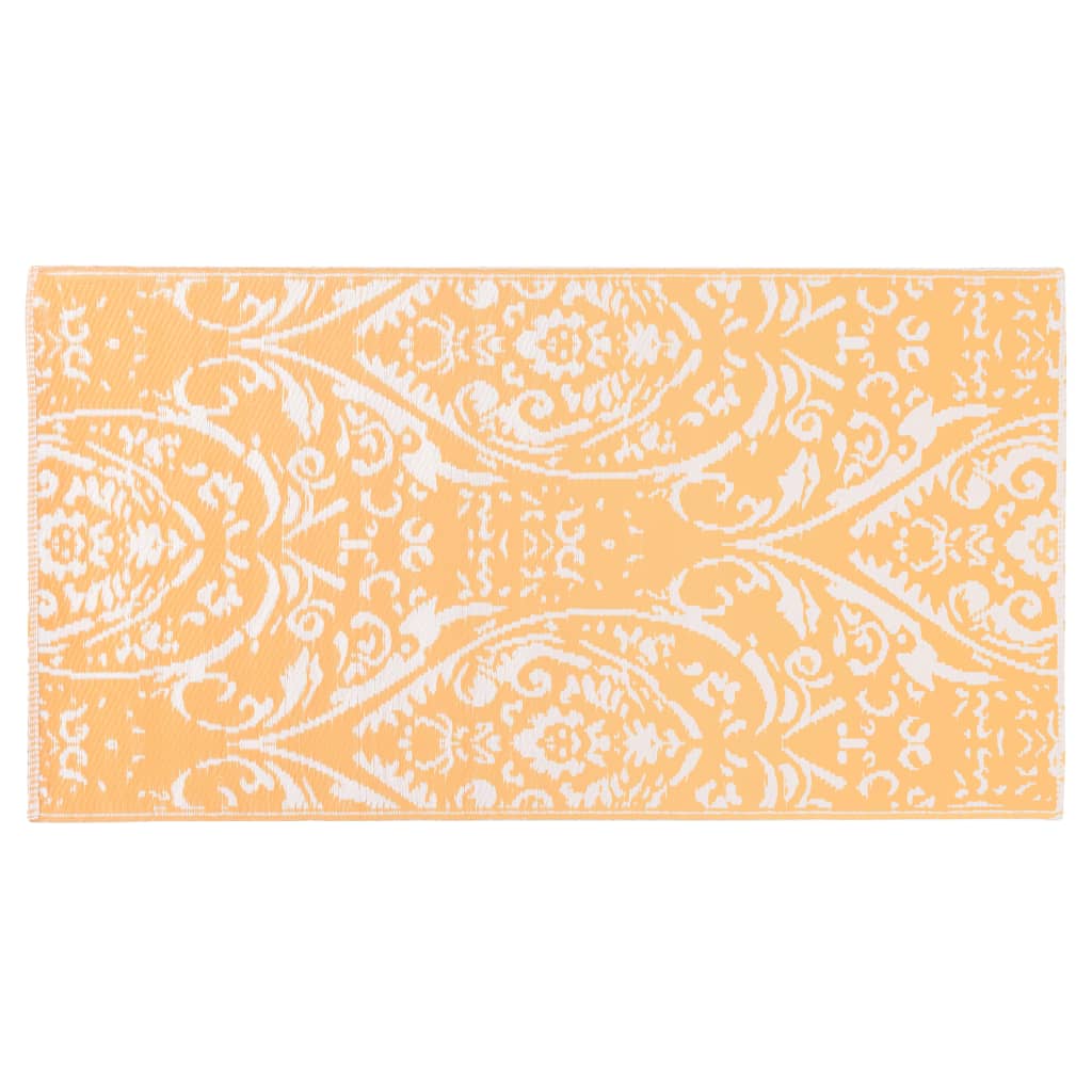 vidaXL Vonkajší koberec oranžovo-biely 160x230 cm PP
