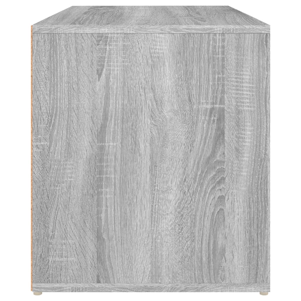 vidaXL Lavica do chodby 80x40x45 cm sivý dub sonoma spracované drevo