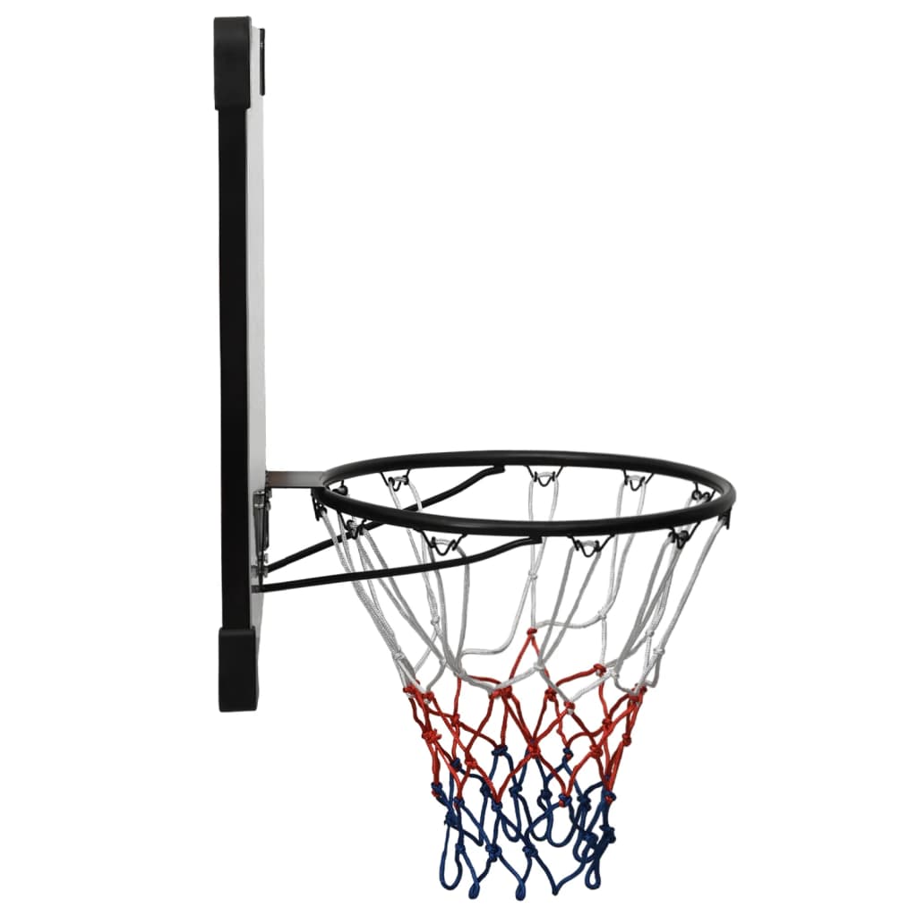 vidaXL Basketbalová doska priehľadná 90x60x2,5 cm polykarbonát