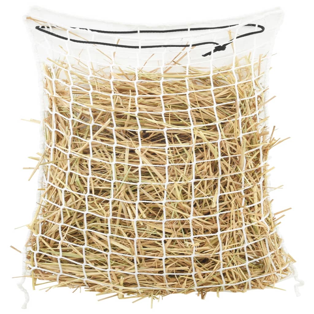 vidaXL Štvorcová sieťka na seno 2ks biela 100x100 cm PP