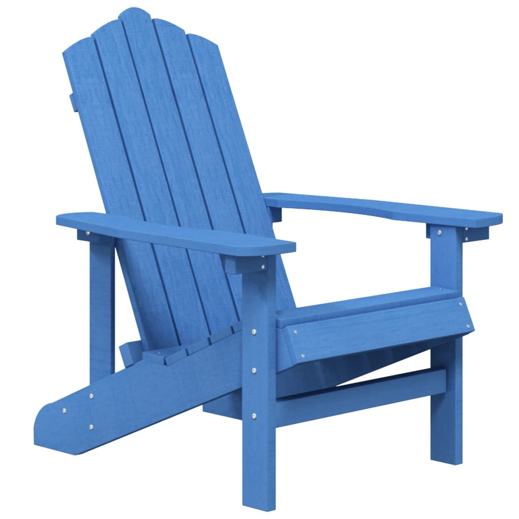 vidaXL Záhradná stolička Adirondack so stolíkom HDPE aqua modrá