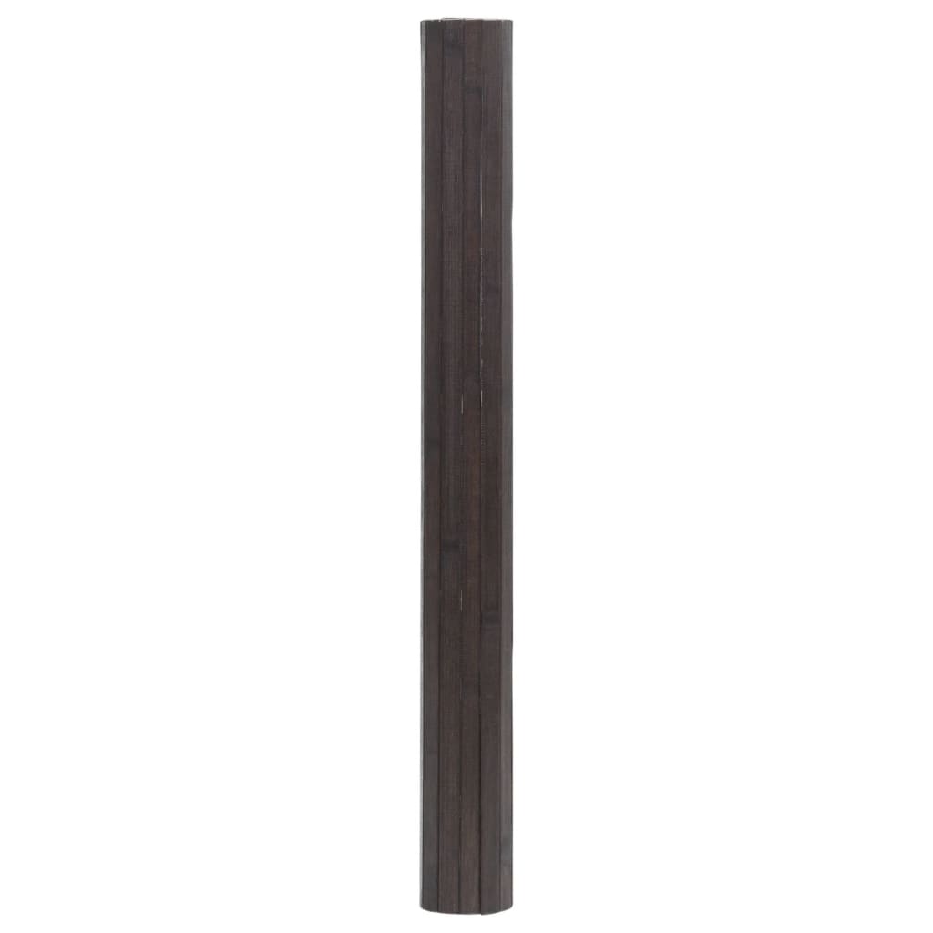 vidaXL Koberec obdĺžnikový tmavohnedý 100x200 cm bambus