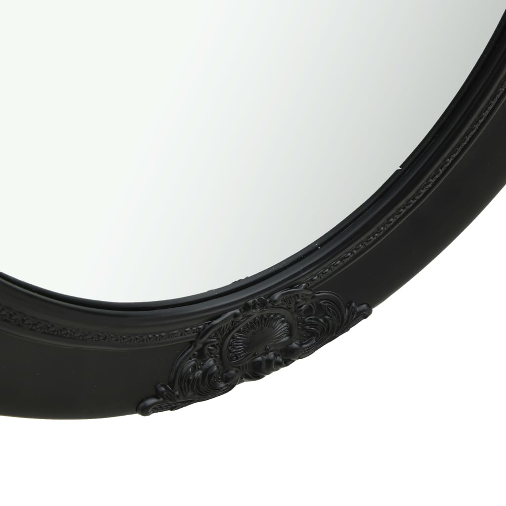 vidaXL Nástenné zrkadlo v barokovom štýle 50x70 cm čierne