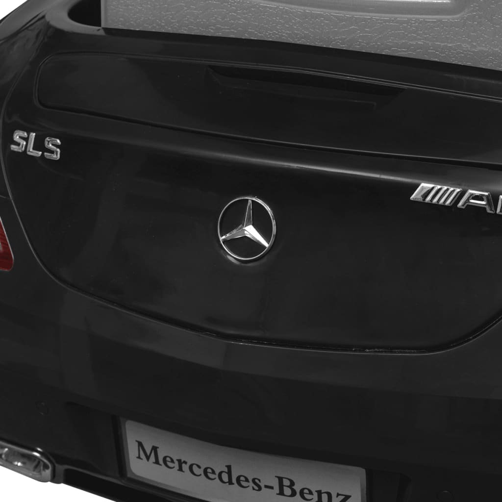 Detské elektrické pojazdné auto, čierne, Mercedes Benz SLS AMG 6 V
