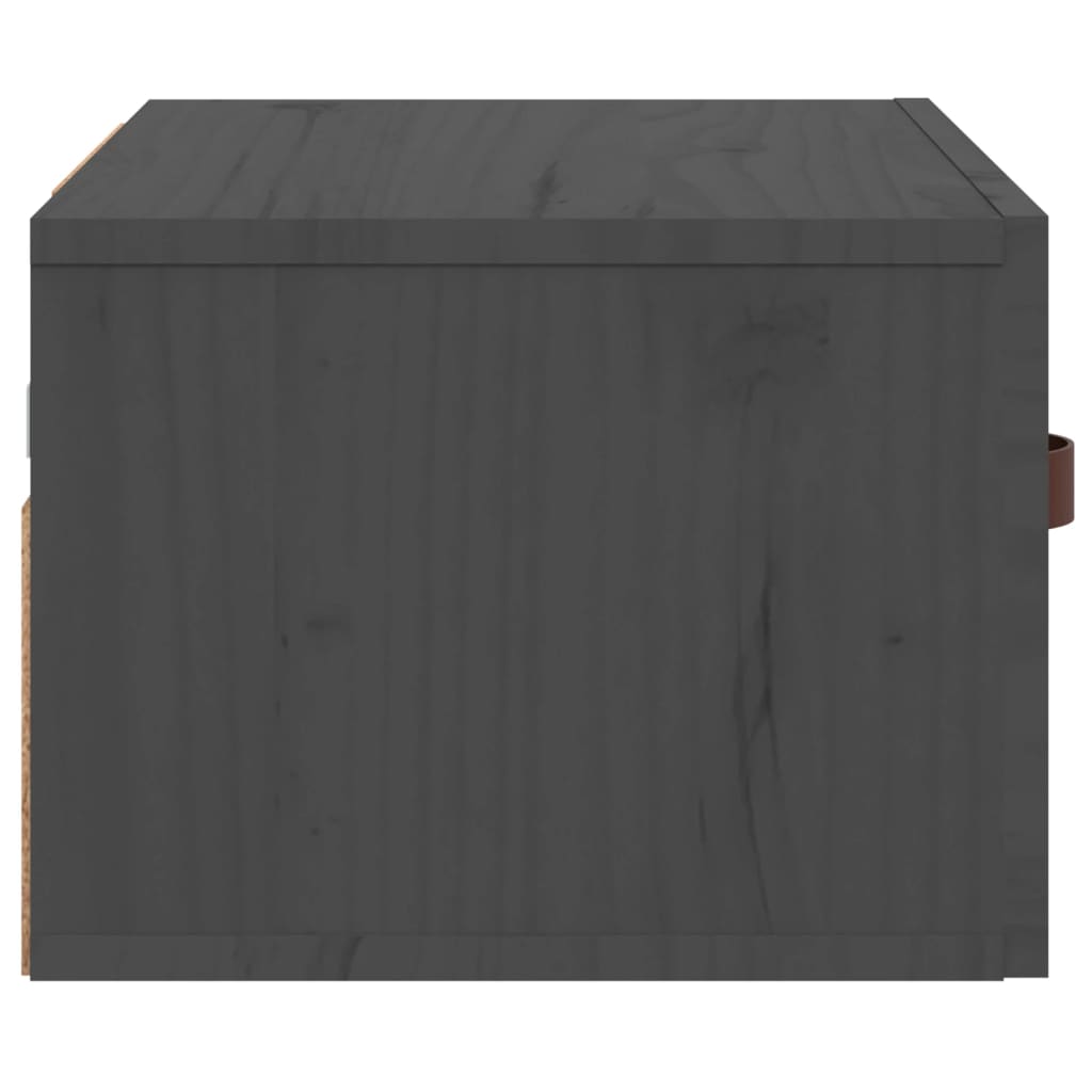 vidaXL Nástenný nočný stolík sivý 40x29,5x22 cm
