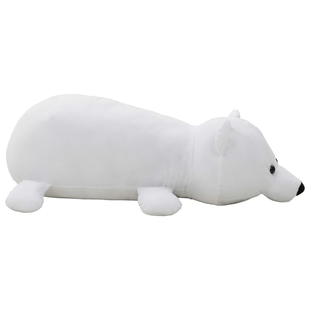 vidaXL Hračka plyšový polárny medveď biely
