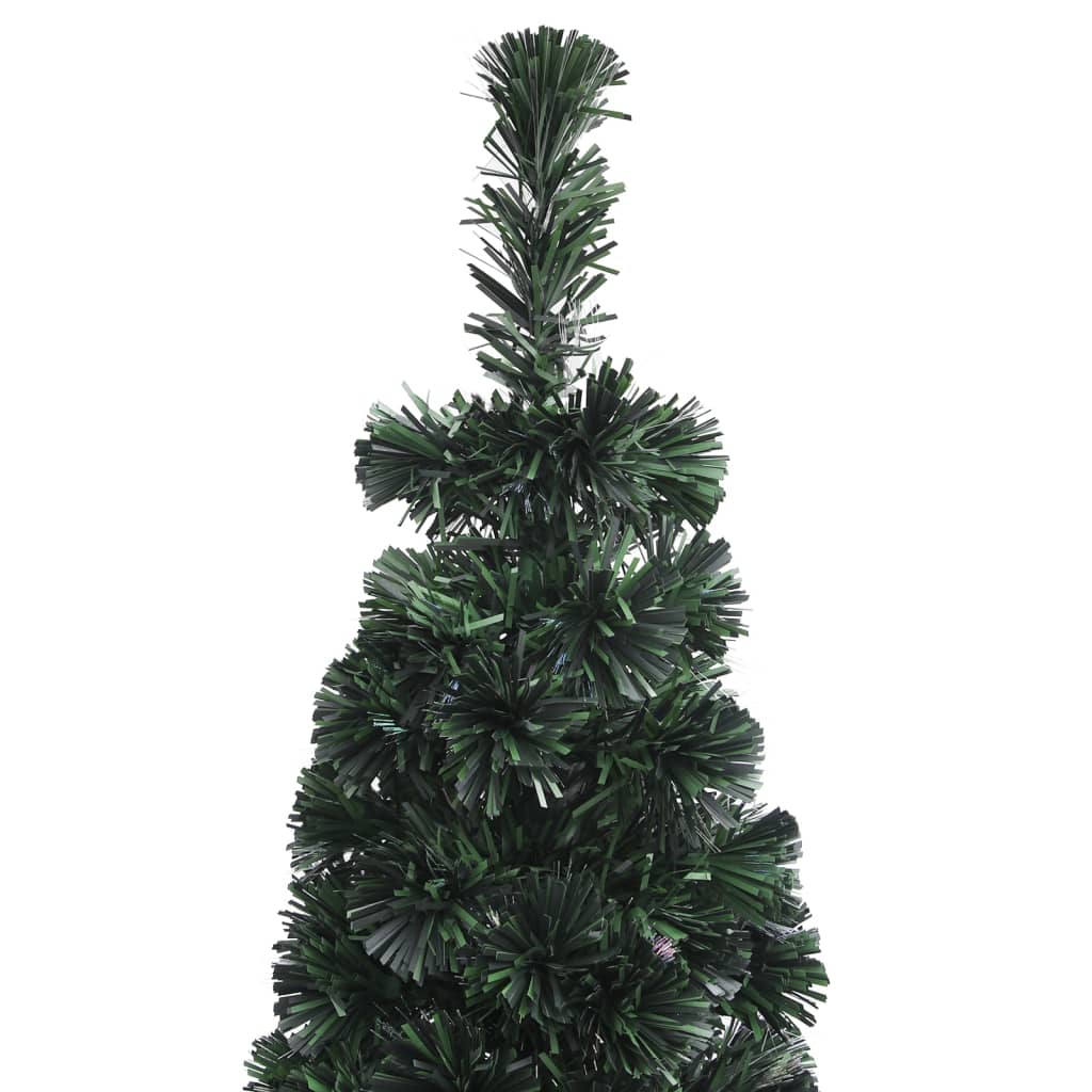 vidaXL Úzky umelý vianočný stromček+stojan 210 cm, optické vlákno