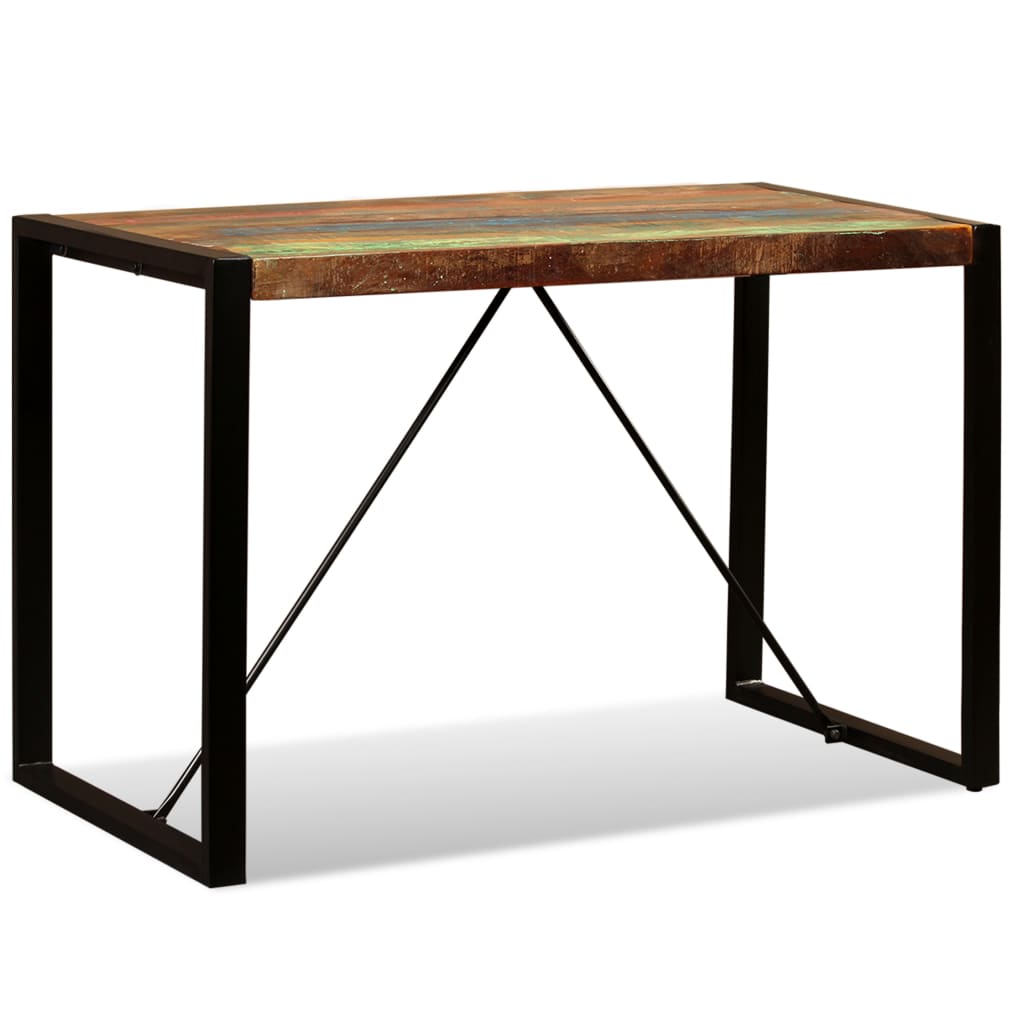 vidaXL Jedálenský stôl, recyklovaný masív 120 cm