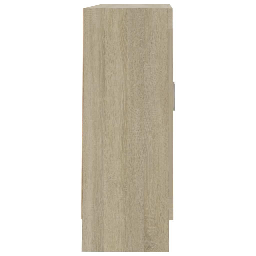 vidaXL Vitrína, dub sonoma 82,5x30,5x80 cm, kompozitné drevo