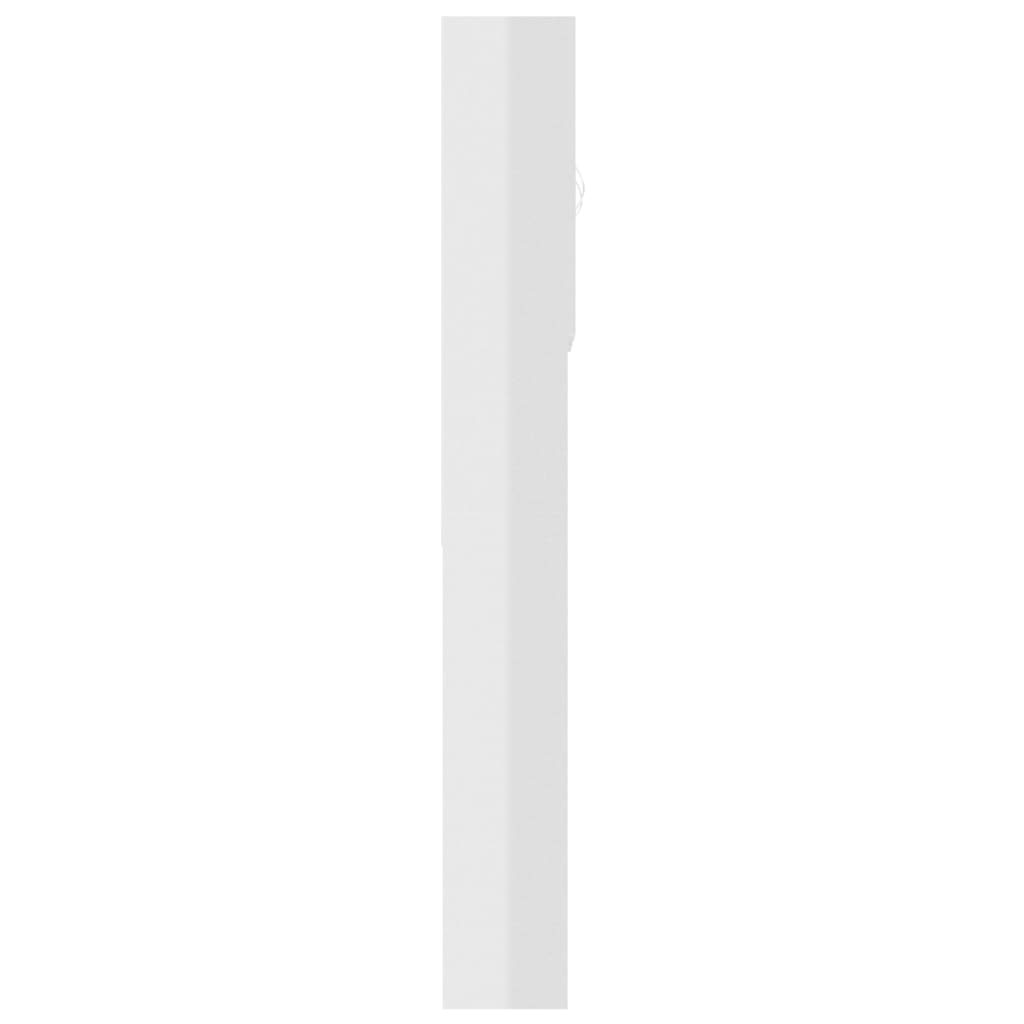 vidaXL Skrinka na práčku lesklá biela 64x25,5x190 cm