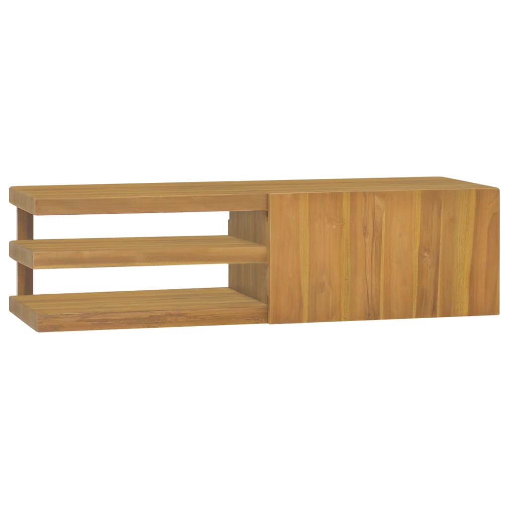 vidaXL Nástenná kúpeľňová skrinka 110x40x30 cm masívne tíkové drevo
