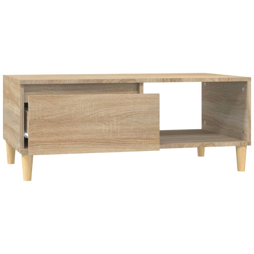 vidaXL Konferenčný stolík dub sonoma 90x50x36,5 cm spracované drevo