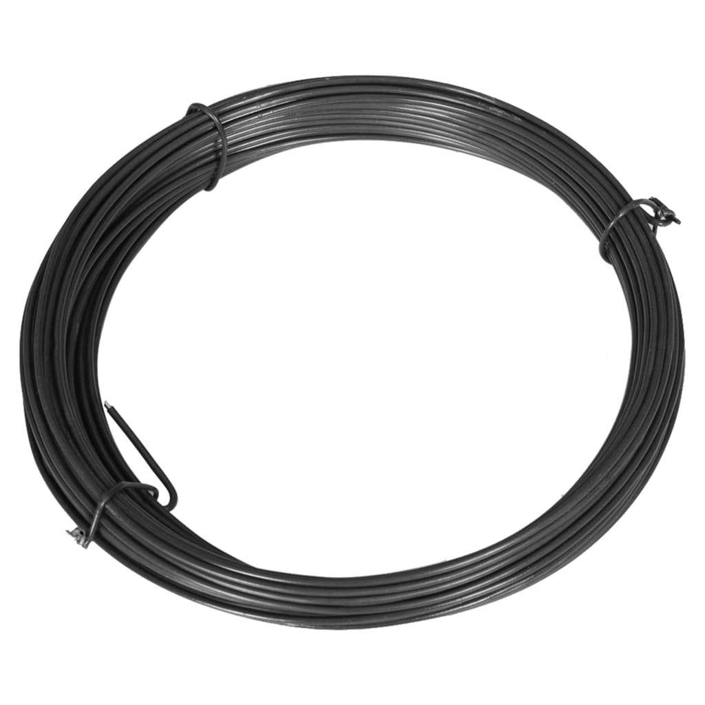 vidaXL Viazací drôt na oplotenie 25 m 1,4/2 mm oceľový sivý