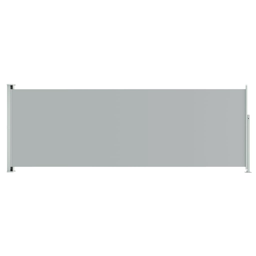 vidaXL Zaťahovacia bočná markíza na terasu 220x600 cm sivá