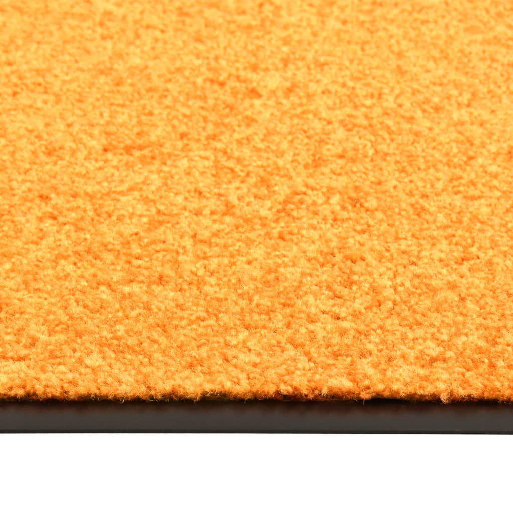vidaXL Rohožka, prateľná, oranžová 120x180 cm