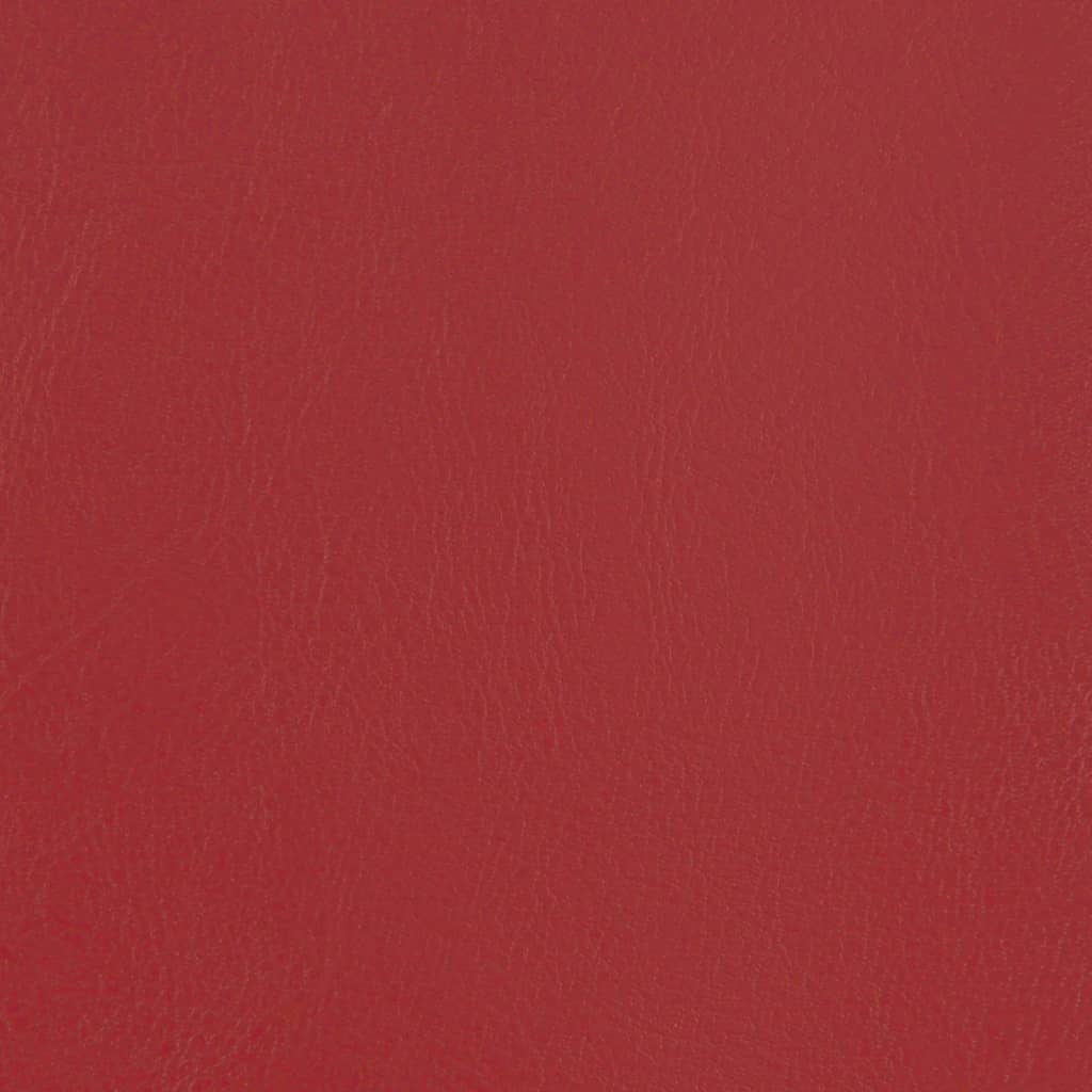 vidaXL Klubové kreslo s podnožkou vínovo-červené umelá koža