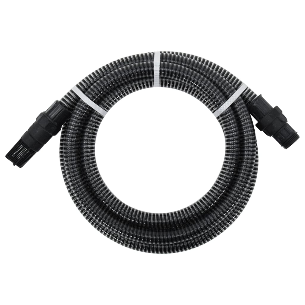 vidaXL Sacia hadica s PVC konektormi 7 m 22 mm čierna