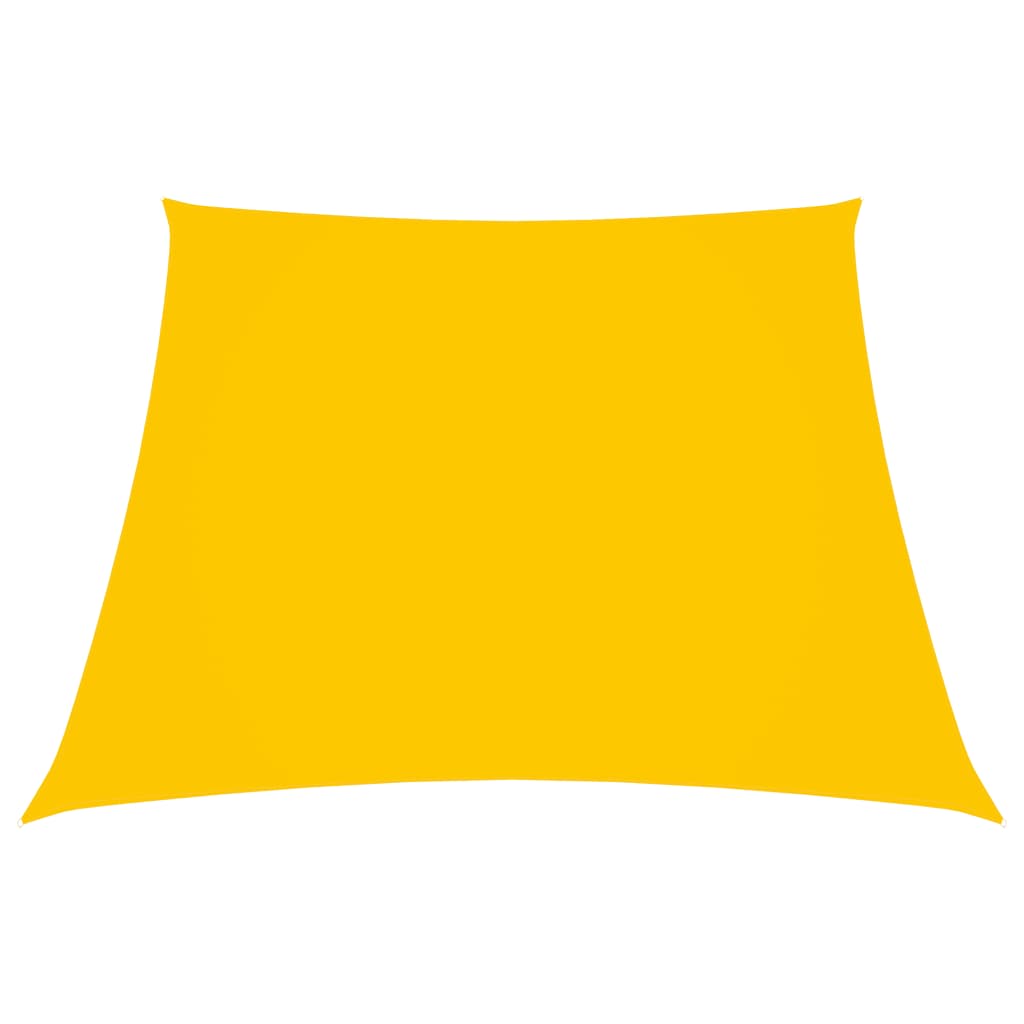 vidaXL Tieniaca plachta, oxford, lichobežníková 3/5x4 m, žltá