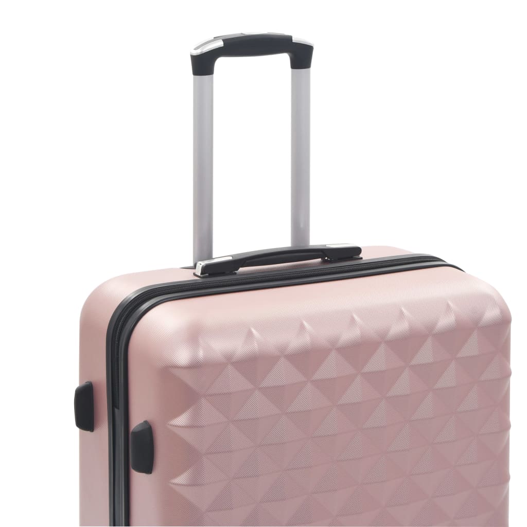 vidaXL Súprava 3 cestovných kufrov s tvrdým krytom ružovo-zlatá ABS