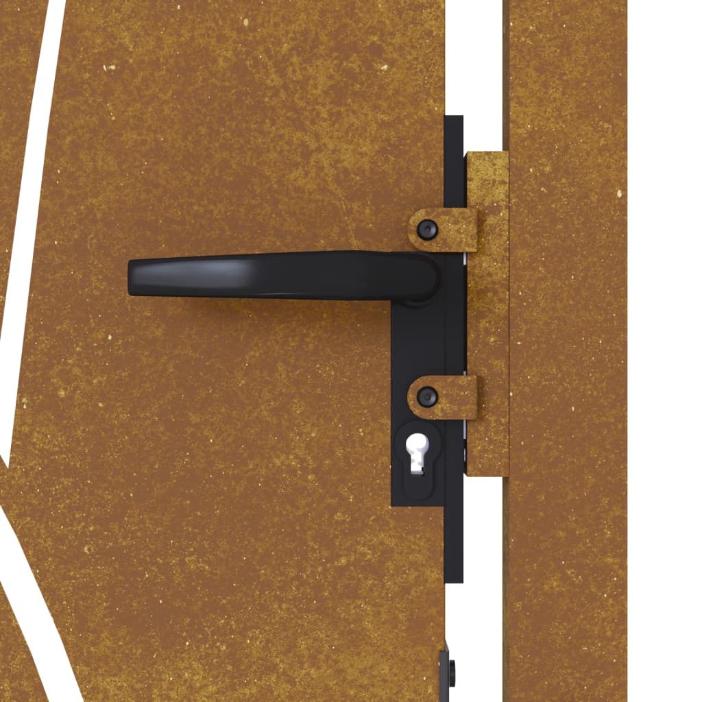 vidaXL Záhradná brána 105x180 cm kortenová oceľ dizajn trávy